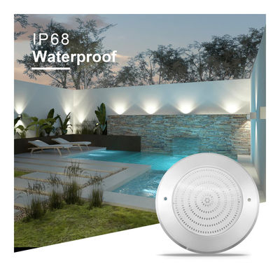 Waterdicht PAR56 LED zwembad licht 316 SS ABS behuizing Ultra Thin 7.5mm Hars gevulde muur gemonteerd 230MM 18W 25W DC AC12V