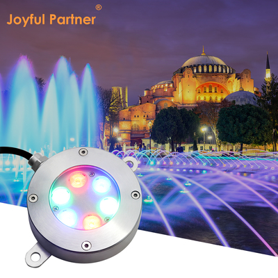 Nieuwe aankomst RGB 3 in 1 kleur hoog vermogen 18W 316 roestvrij staal geleid plat UI onderwater licht met U-type beugel