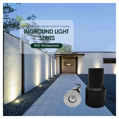 Vergrendeld Mini Deck Light 12V 24V 1W 2W LED Single Color DIA 38MM Voor Tuinplein