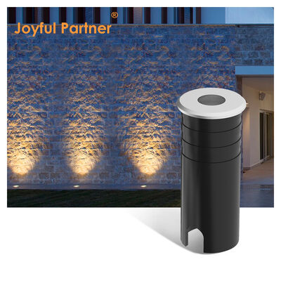 LED Uplight 316 Roestvrij staal Hoofd Aluminium Lamp lichaam Gehard glas IP67 1W Warm Wit 3000K