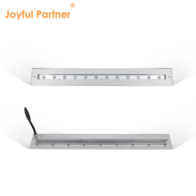 Onderwater lineair licht DC12V 316 Roestvrij Staal DMX 512 RGB 12W 24W 628MM Lengte Voor Waterval