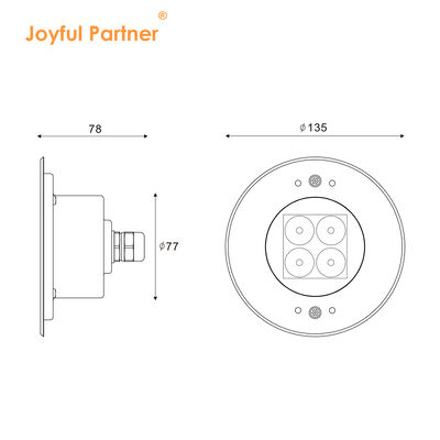 Zwembad Onderwaterlampen Nieuw Ontwerp Roestvrij Staal 316L Buiten 4W LED Lamp Verzonken